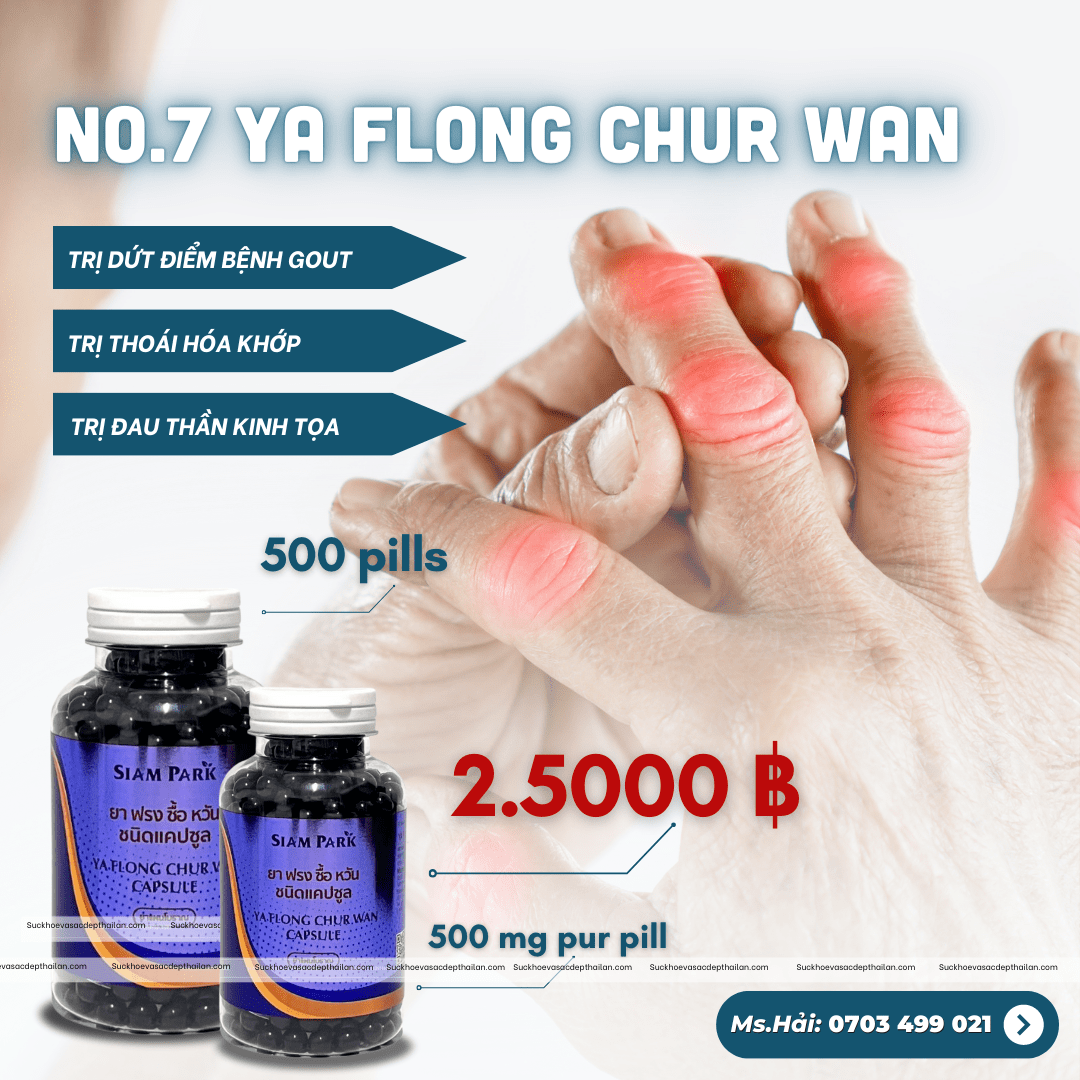Thuốc rắn số 7 Ya Flong Chur Wan Siam Park chuyên đặc trị khớp - Sản ...